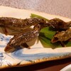 魚安 - 料理写真:先頭二匹が天然鮎