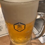 もんじゃ お好み焼き サカフネオヤジ - 生ビール