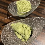 meiekikoshitsuwashokuichizen - 日替わり甘味　抹茶アイス