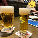 ビヤホール 銀座ライオン - まずは生ビールで乾杯。