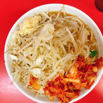 ラーメン二郎 - 小キムチ野菜ニンニク