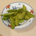 食事処 あみじゅう - サービスで出していただいた枝豆