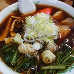 味のむろ市 - ネギ投入