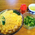 手打ちうどん 幸楽 - 親子なんば　900円