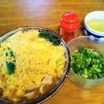 手打ちうどん 幸楽 - 親子なんば　900円