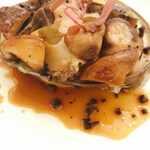 ホテル日航福岡 - 鮑と茸のリゾット
      