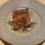 銀座 しのはら - 鰻ざく　きゅうり、長芋、クラゲ、茗荷