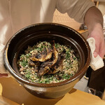 銀座 しのはら - スッポンと鮎の炊き込みご飯