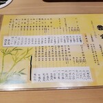 金寿司 - お品書き