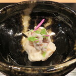日本料理四四A2 - 柿とクルミの白和え