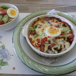 牧場Cafe - 料理写真:ランチ（チーズカレードリアセット）