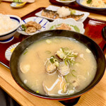 一善 - 料理写真:貝汁定食（あさり）【800円】