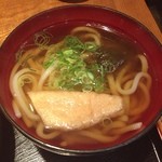 和食とお酒豆助 - にぎり寿司定食のうどん