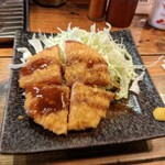 Yakitori Nishidaba - ハムカツ       想像通りのハムカツ。
                      可もなく不可もなく  普通の味わい。