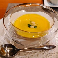 レストラン HUSHHUSH - 冷製パンプキンスープ