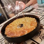 屋台屋 博多劇場 - 誕生日。年齢分の餃子が無料サービス。花火も付きます。