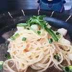 RESTAURANT MEGUMI - 小柱と大葉の冷製明太子スパゲッティ