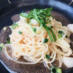 RESTAURANT MEGUMI - 小柱と大葉の冷製明太子スパゲッティ