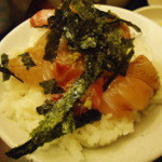 魚菜川口店 - 刺身をのっけて海鮮丼に。