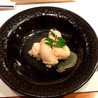 鮨 おさむ - 料理④ふぐのしらこが季節柄終わったとのことで今回は鯛の白子　これも衝撃の美味しさ