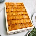 ゆたか食堂 - 知人の帰国歓迎会の為に特別に仕入れてくださった小川商店の生うに