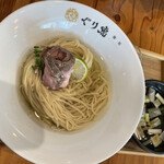 麺処 ぐり虎 - 【限定】名古屋コーチン昆布水淡麗つけ麺 900円