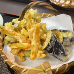 元祖 田丸屋 - 天ぷら「ほてい様副膳二色つゆ(胡麻・醤油)¥1,950円(税別)」