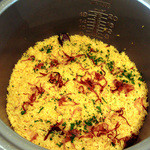 イラン・アラブ料理 アラジン - バガリポロ。スパイスがたっぷり入った香り立つライスメニュー