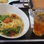 タリーズコーヒー - パスタセット９３０円　アイスティー