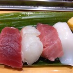 魚がし寿司 - ランチにぎり寿司 990円(税込)(2022年8月10日撮影)