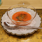 北野坂 木下 - 前菜 フルーツトマトのガスパチョ