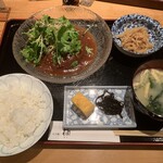 181597078 - 日替り膳（味噌煮込みハンバーグ）です。（2022年７月）