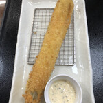 かつ元 - 一本穴子フライ　350円　20センチ以上あるかな？
