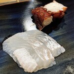 日本橋蛎殻町 すぎた - 煮タコとマコガレイ