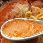 麺や樽座 - 味噌スープ！