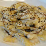 トラットリア 29 - 「モルタデッラをつめた　ストラッチパルミジャーノソース」：モルタデッラが香り立ち。
      パルミジャーノソースとバルサミコの
      トキメキの香り三重奏♪
      