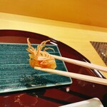 天冨良 麻布よこ田 - 海老のくも足