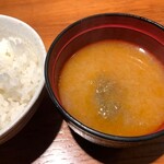 鉄板焼さとう - 海老出汁のお味噌汁