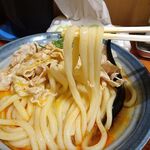 自家製さぬきうどんと肉 新橋甚三 - 肉たまぶっかけＲＥＤ（特大３玉）900円