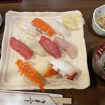 寿司吉 - にぎり1.25人前　1,100円