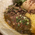 SPICY CURRY 魯珈 - 冷黒坦々咖喱のシビ増し