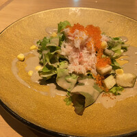 鉄板焼 摩天楼 東京スカイツリー・ソラマチ店 - カニのサラダ
