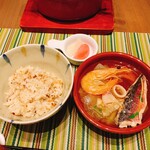181607187 - ブイヤベースと新生姜と雑魚の炊き込みご飯