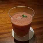 Bar Tetu - トマトの辛いカクテル。酸味とスパイシーさと辛さのバランス最高〜！