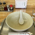 大勝軒 - 美味しいくてスープまで飲み干してしまいました