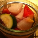 器楽亭 - 【初回訪問】口休めの、いしるで漬けたピクルス