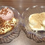 プレシャス ビュッフェ - ティラミスにチョコアイス、ストロベリーアイスとクランチ