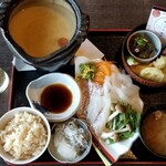 わかうら食堂 - お店おすすめの「鯛しゃぶご膳」