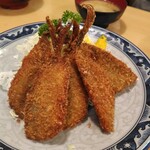 魚河岸 丸天 - あじフライ１１００円