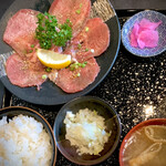 Yamagata Gyuu Suteki Ando Yakiniku Kakashi - ねぎ塩牛タン定食